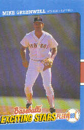 1988 Fleer Exciting Stars Baseball Cards       016      Mike Greenwell